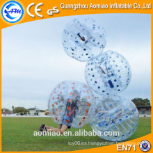 Bola inflable gigante del vientre inflable inflable bola humana de la burbuja del fútbol